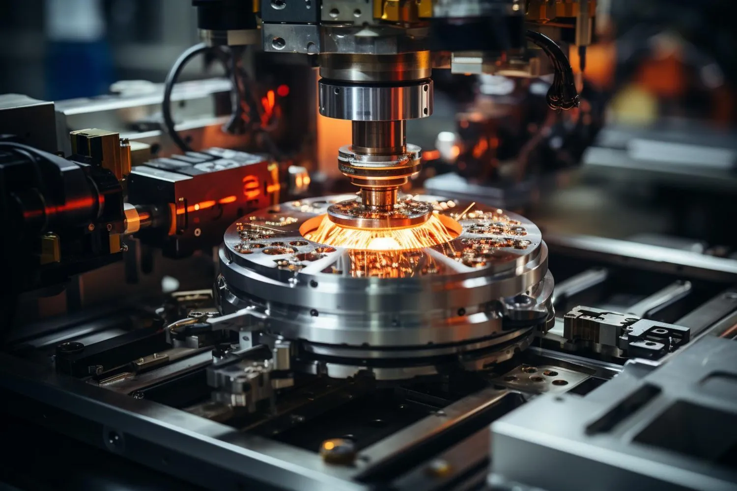 Machinist repairing a custom fixture
